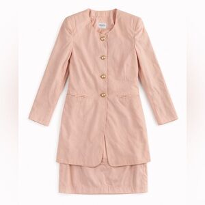 United Colors of Benetton Pink Skirt Suit Set Italy Coquette Vintage